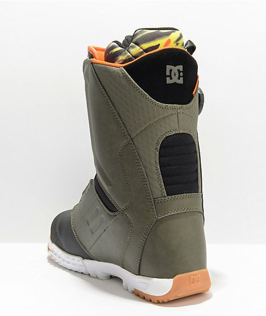 Snowboard * | Dc Control Olive Green Boa Snowboard Boots 2022 Limit Offer