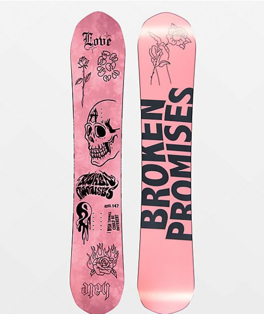 Snowboard * | Broken Promises Women'S Love Hate Snowboard 2022 Limit Offer