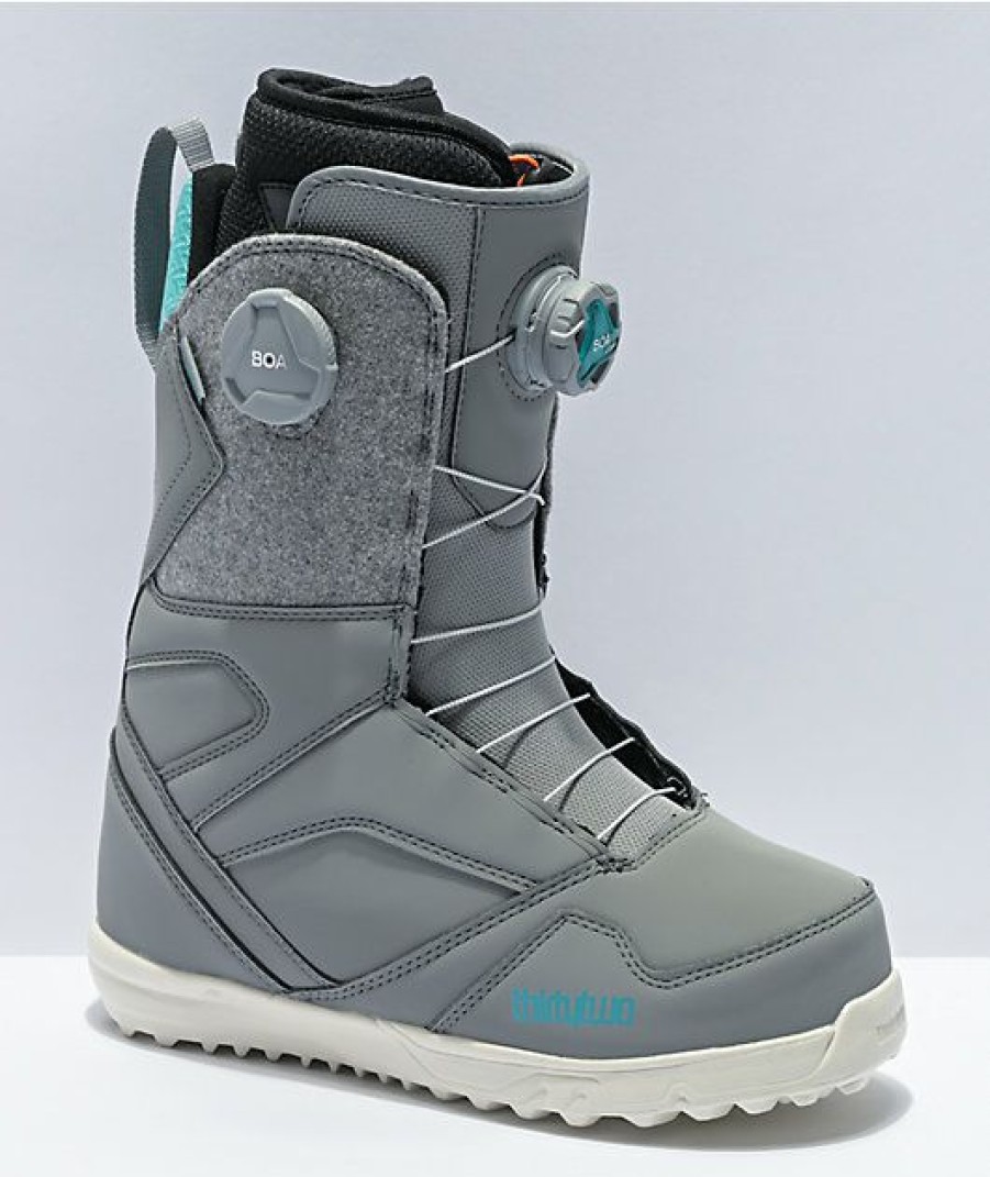 Snowboard * | Thirtytwo Stw Grey Snowboard Boots Women'S 2021 Limit Offer