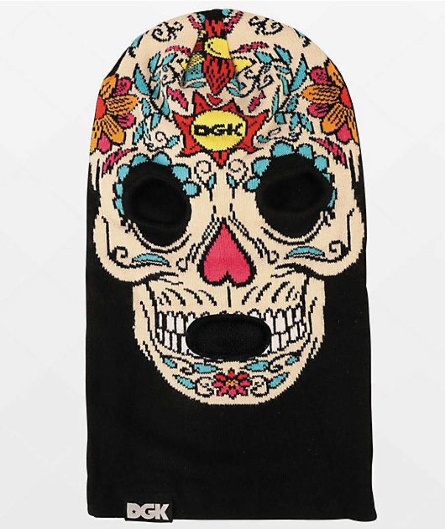 Accessories * | Dgk Muertos Black Balaclava Promotions