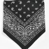 Accessories * | Empyre Paisley Black Fleece Bandana Promotions