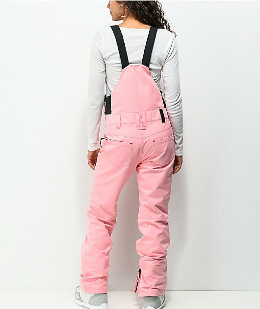 Snowboard * | Aperture Adventure Pink Icing 10K Bib Snowboard Pants Limit Offer