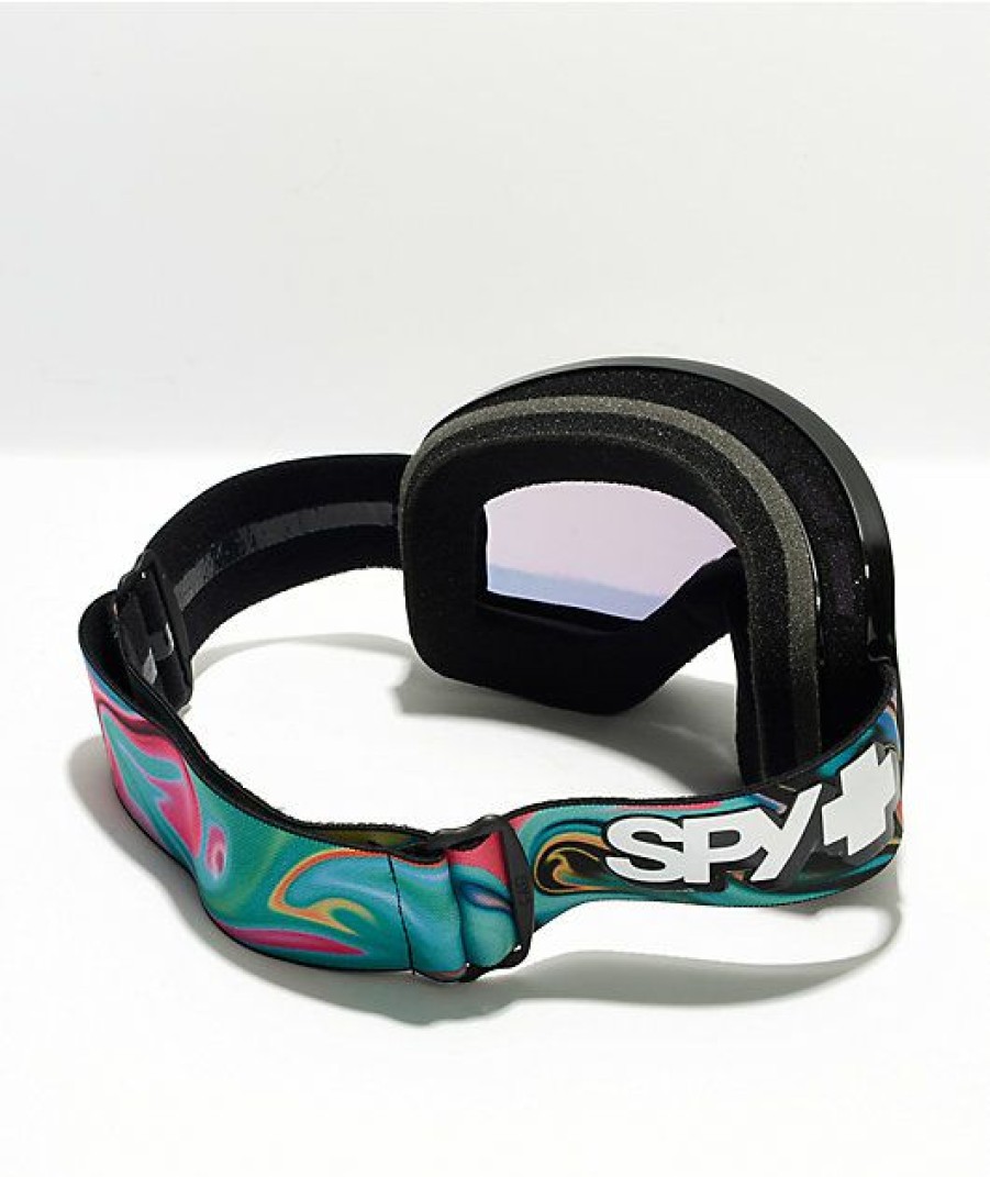 Snowboard * | Spy Marshall Psychedelic Tie Dye & Pink Snowboard Goggles Limit Offer