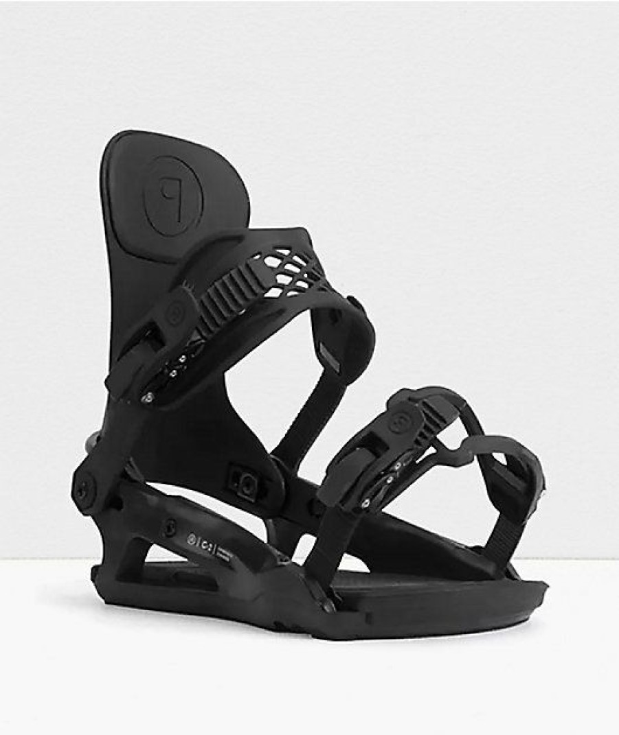 Snowboard * | Ride C-2 Black Snowboard Bindings 2022 Limit Offer