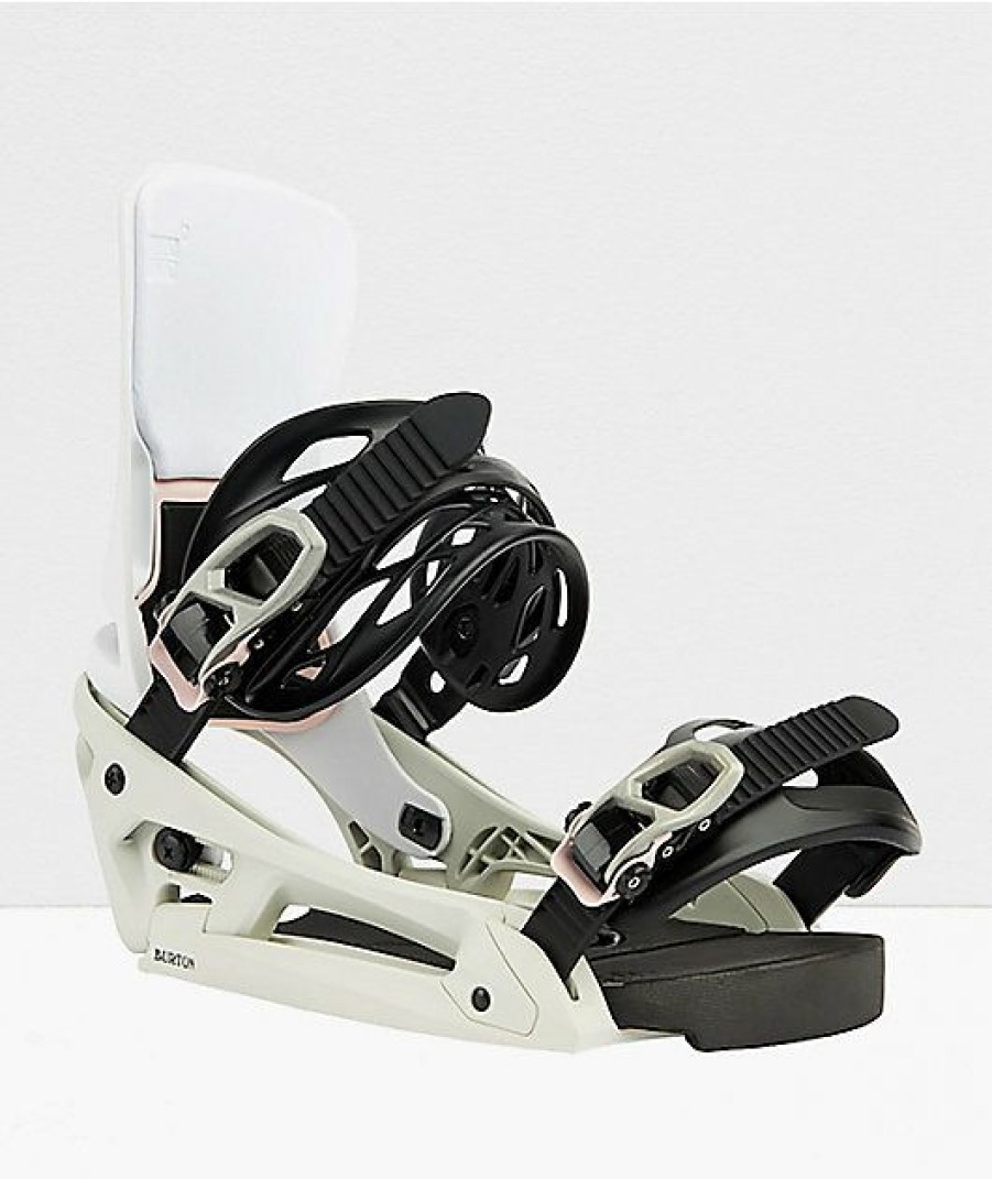 Snowboard * | Burton Cartel Est White Snowboard Bindings 2022 Limit Offer