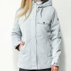 Snowboard * | Roxy Billie Grey 10K Snowboard Jacket Limit Offer