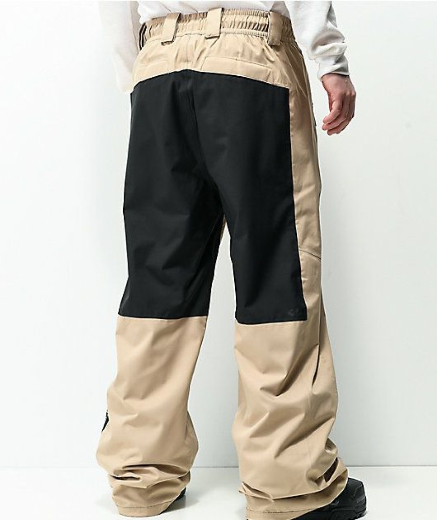 Snowboard * | Thirtytwo Sweeper Khaki 10K Snowboard Pants Limit Offer