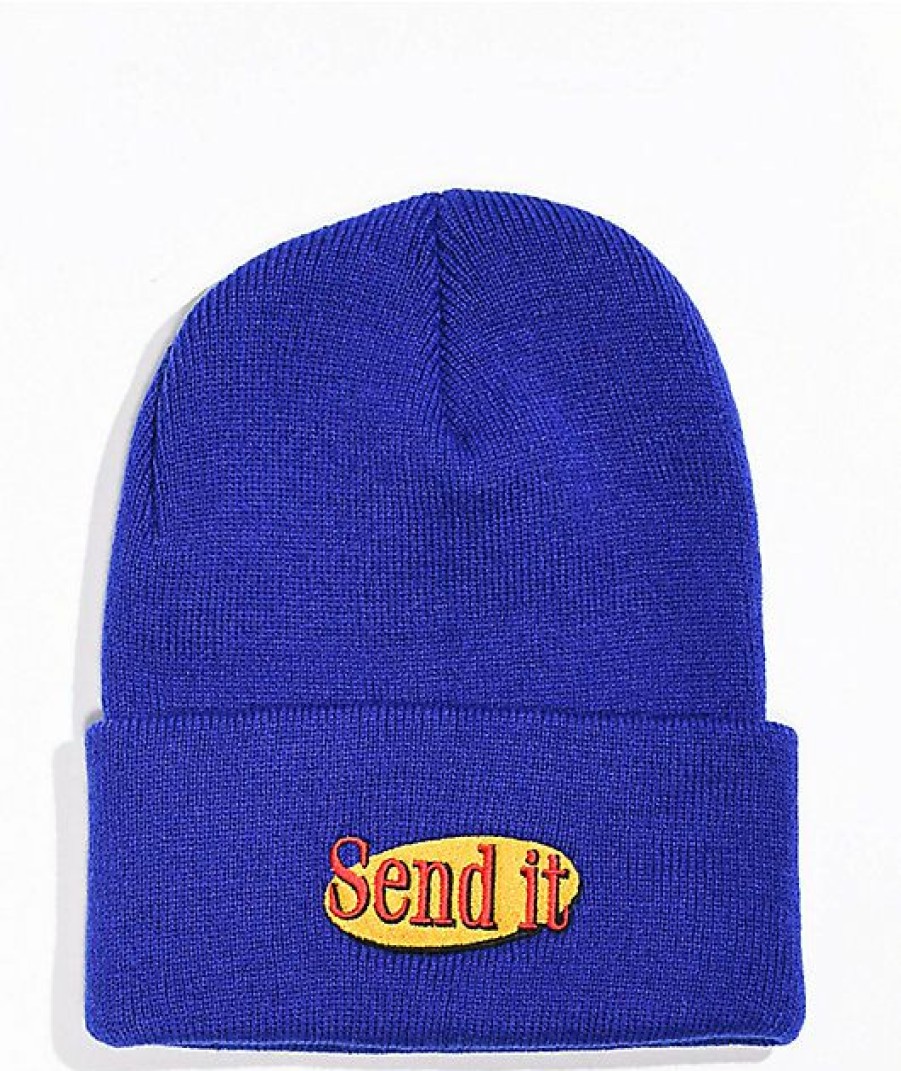 Beanies * | Best Skate Co. Send It Royal Blue Beanie Promotions