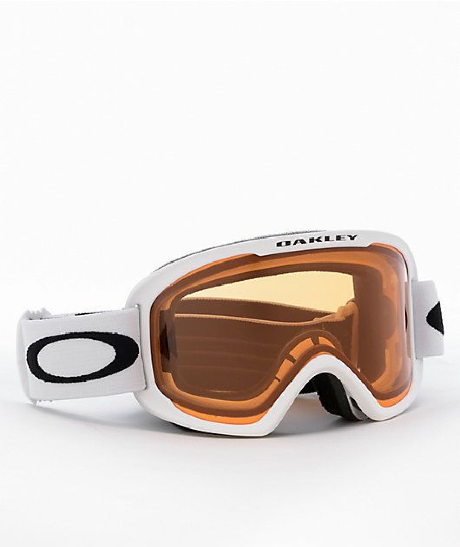 Snowboard * | Oakley O-Frame 2.0 Pro Matte White & Persimmon Snowboard Goggles Limit Offer