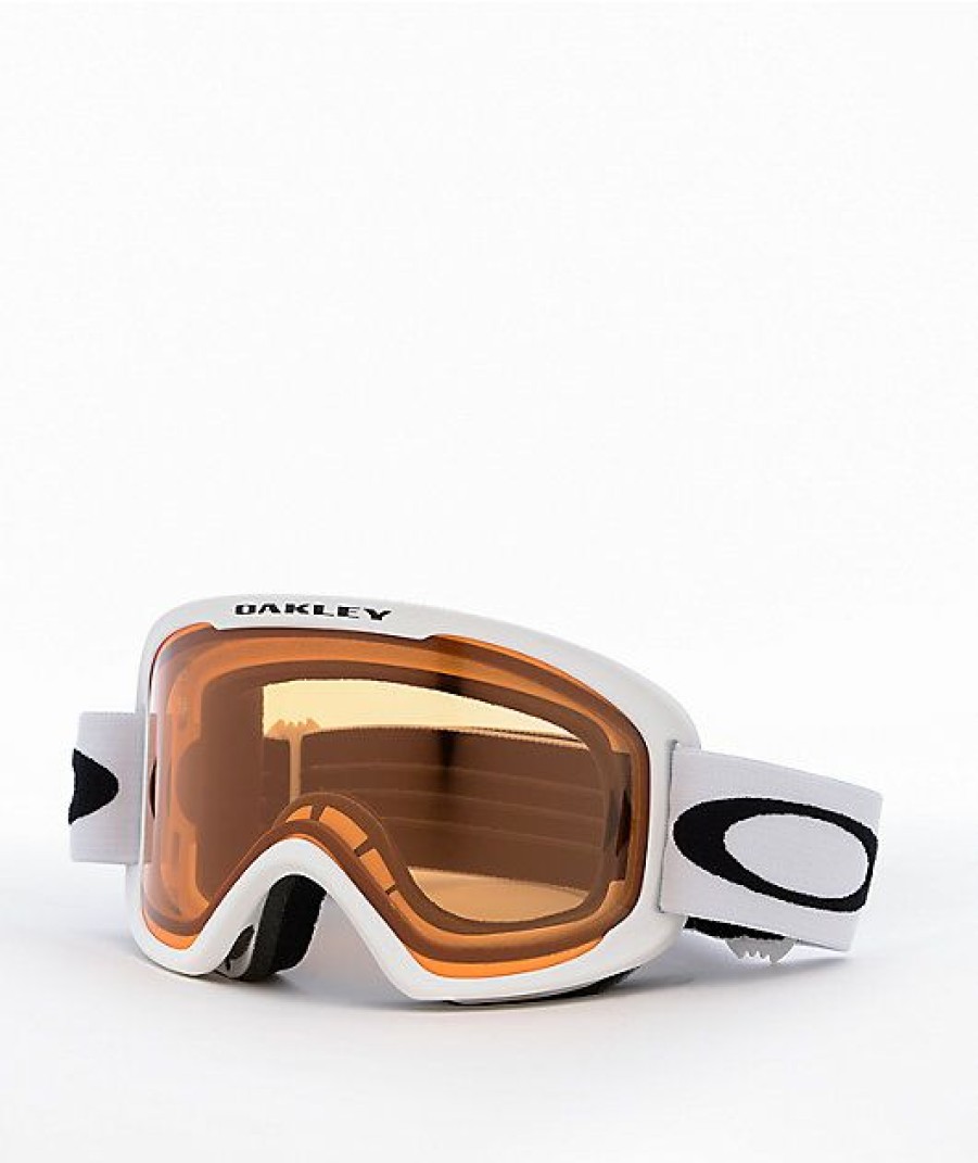 Snowboard * | Oakley O-Frame 2.0 Pro Matte White & Persimmon Snowboard Goggles Limit Offer