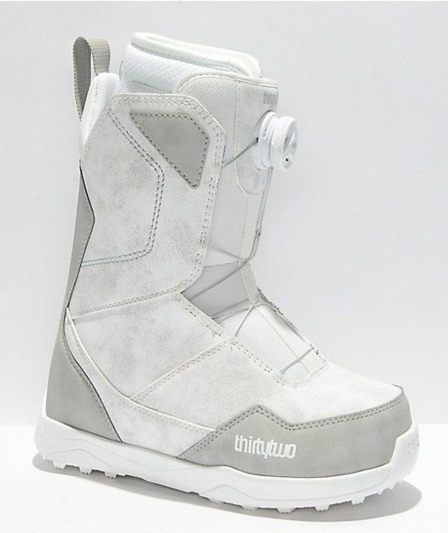 Snowboard * | Thirtytwo Women'S Shifty Boa White Snowboard Boots Limit Offer