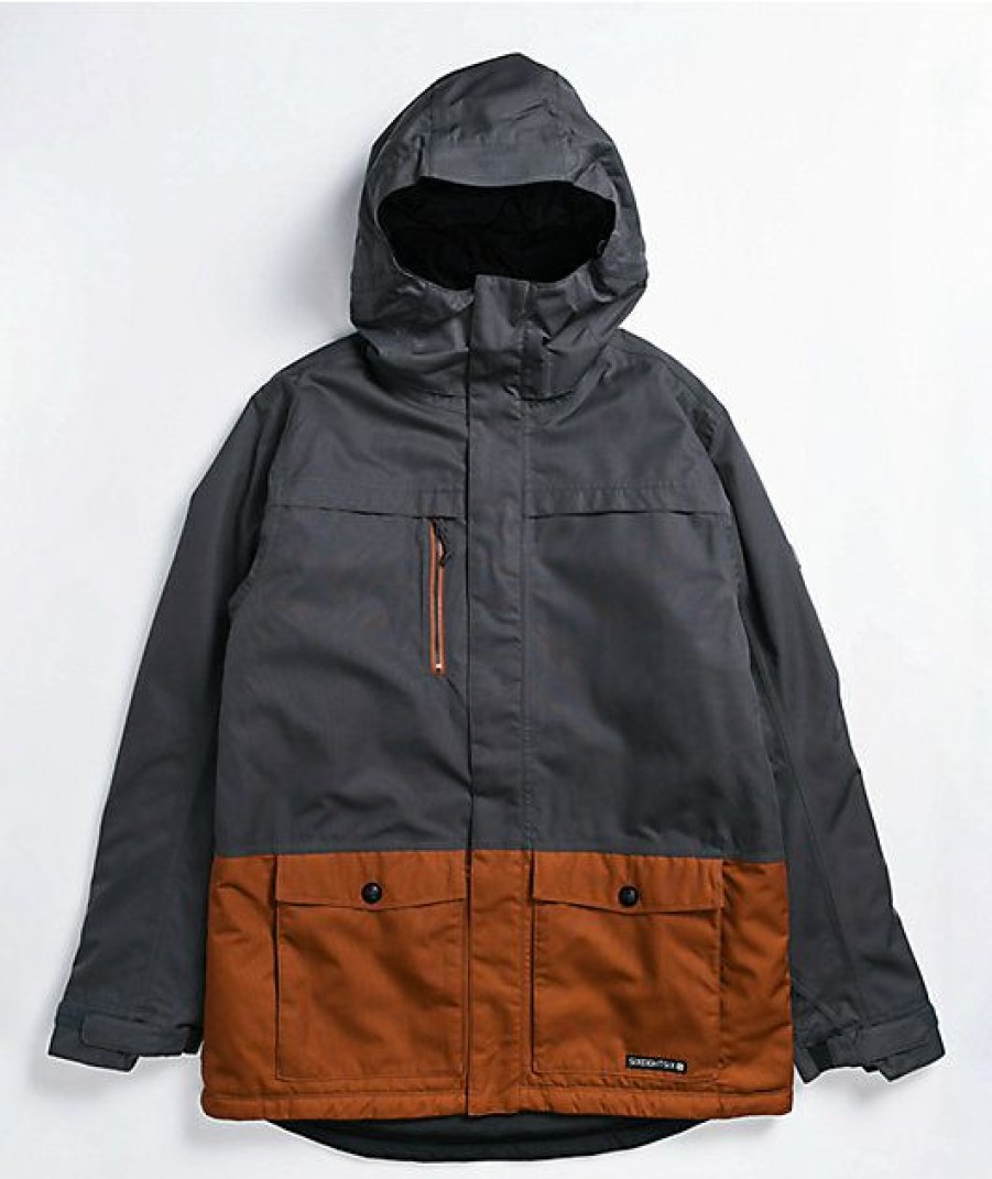 Clothing * | 686 Anthem Charcoal 10K Snowboard Jacket Promotions