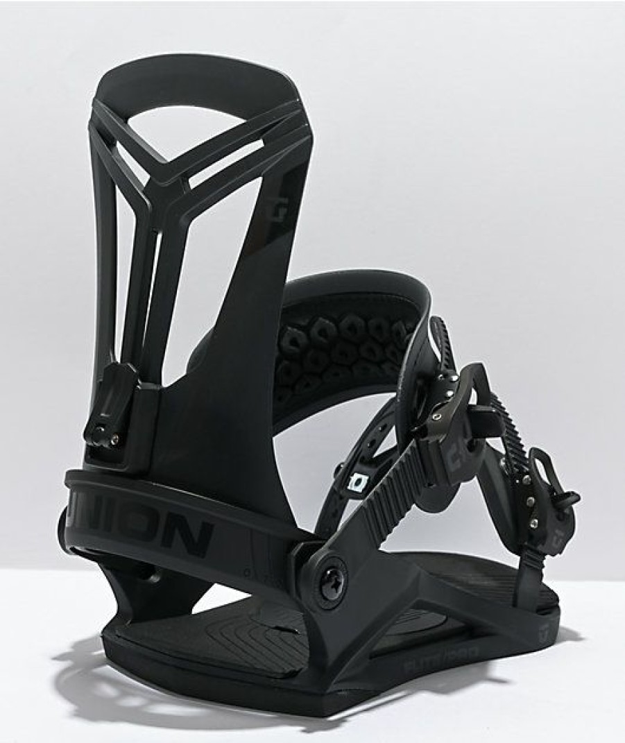 Snowboard * | Union Flite Pro Black Snowboard Bindings 2022 Limit Offer