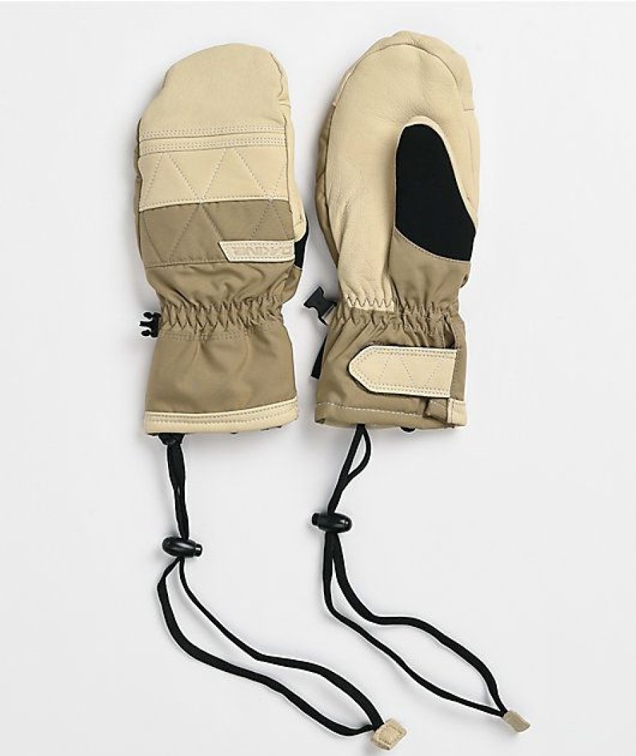 Snowboard * | Dakine Fleetwood Tan Snowboard Mittens Limit Offer