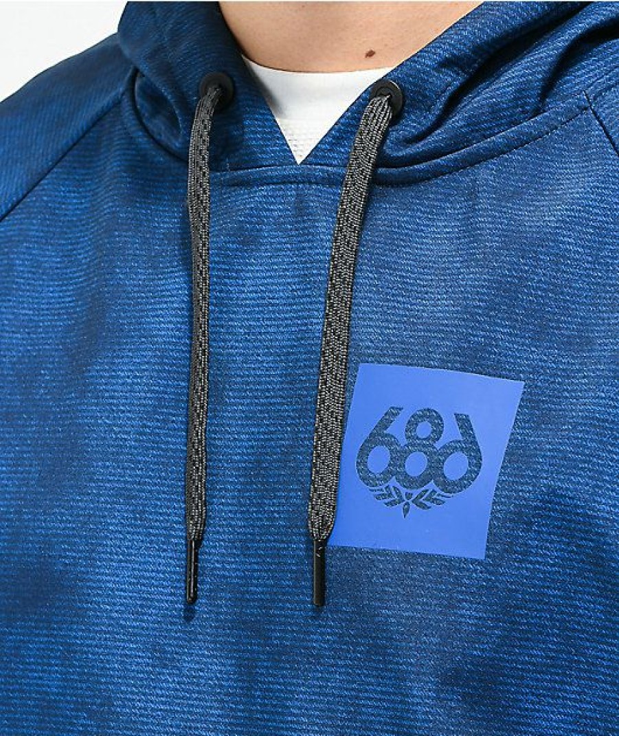 Clothing * | 686 Water-Resistant Blue Tech Hoodie Promotions