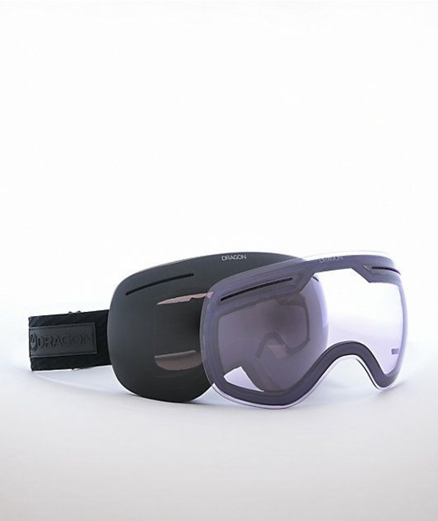 Snowboard * | Dragon X1 Midnight & Midnight Lumalens Snowboard Goggles 2021 Limit Offer