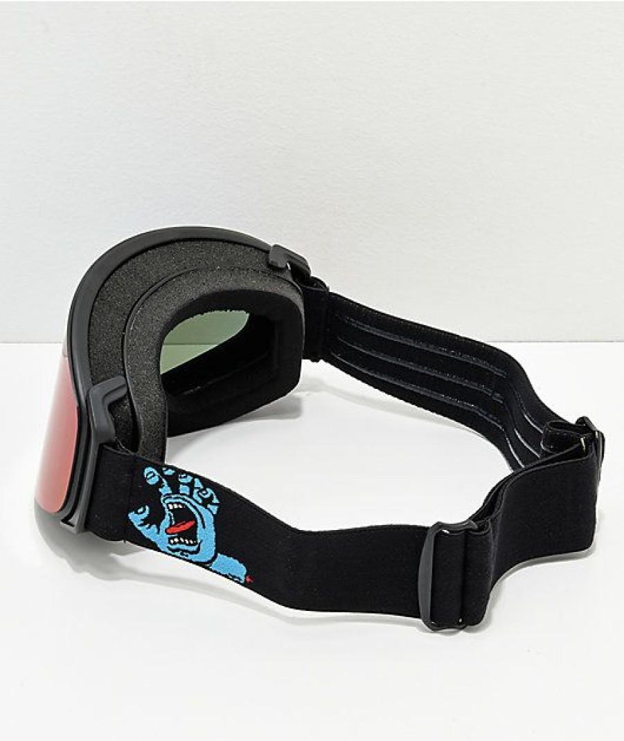 Snowboard * | Madson X Santa Cruz Cylindro Screaming Hand Snowboard Goggles Limit Offer