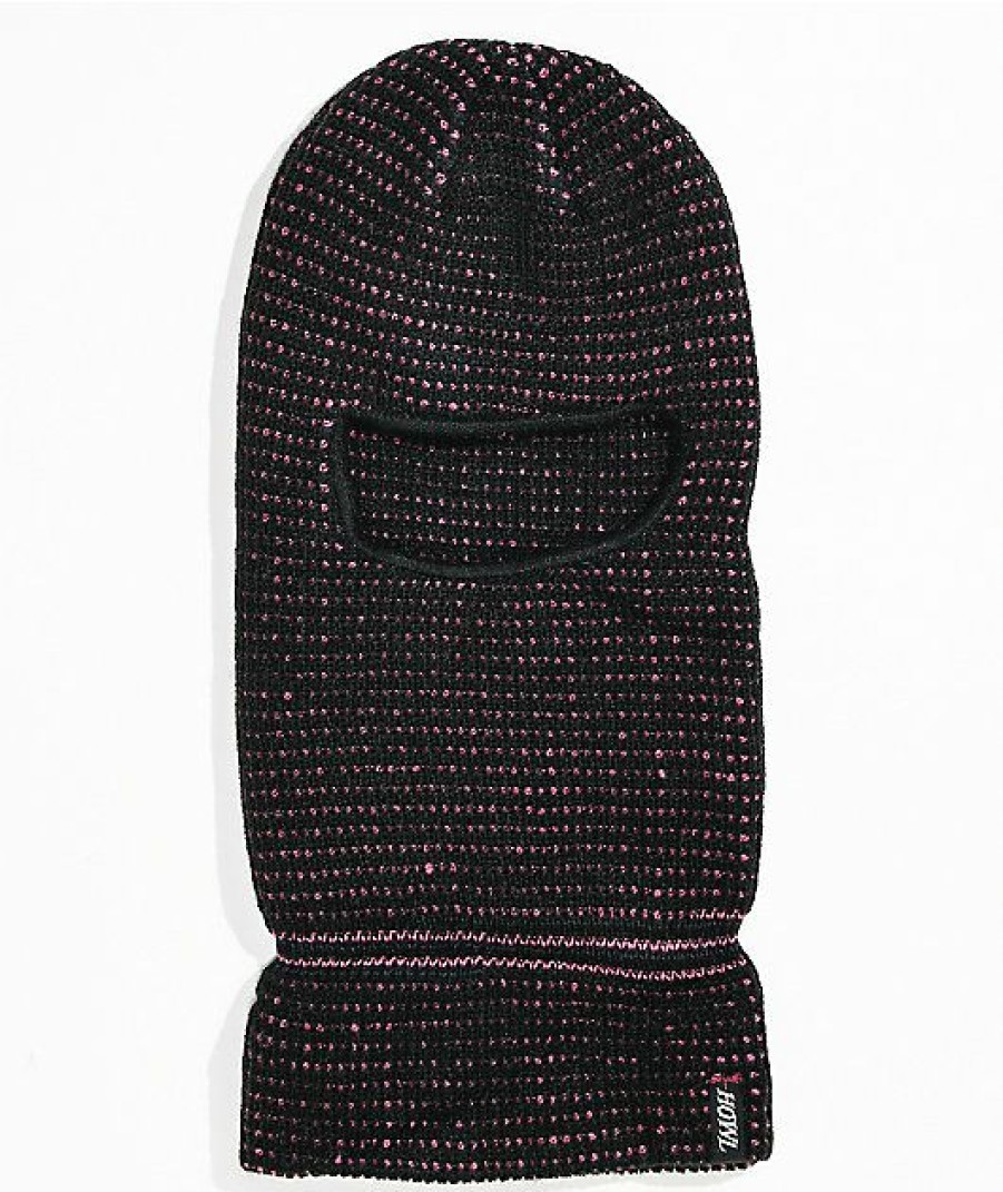 Snowboard * | Howl Burglar Black & Pink Balaclava Limit Offer