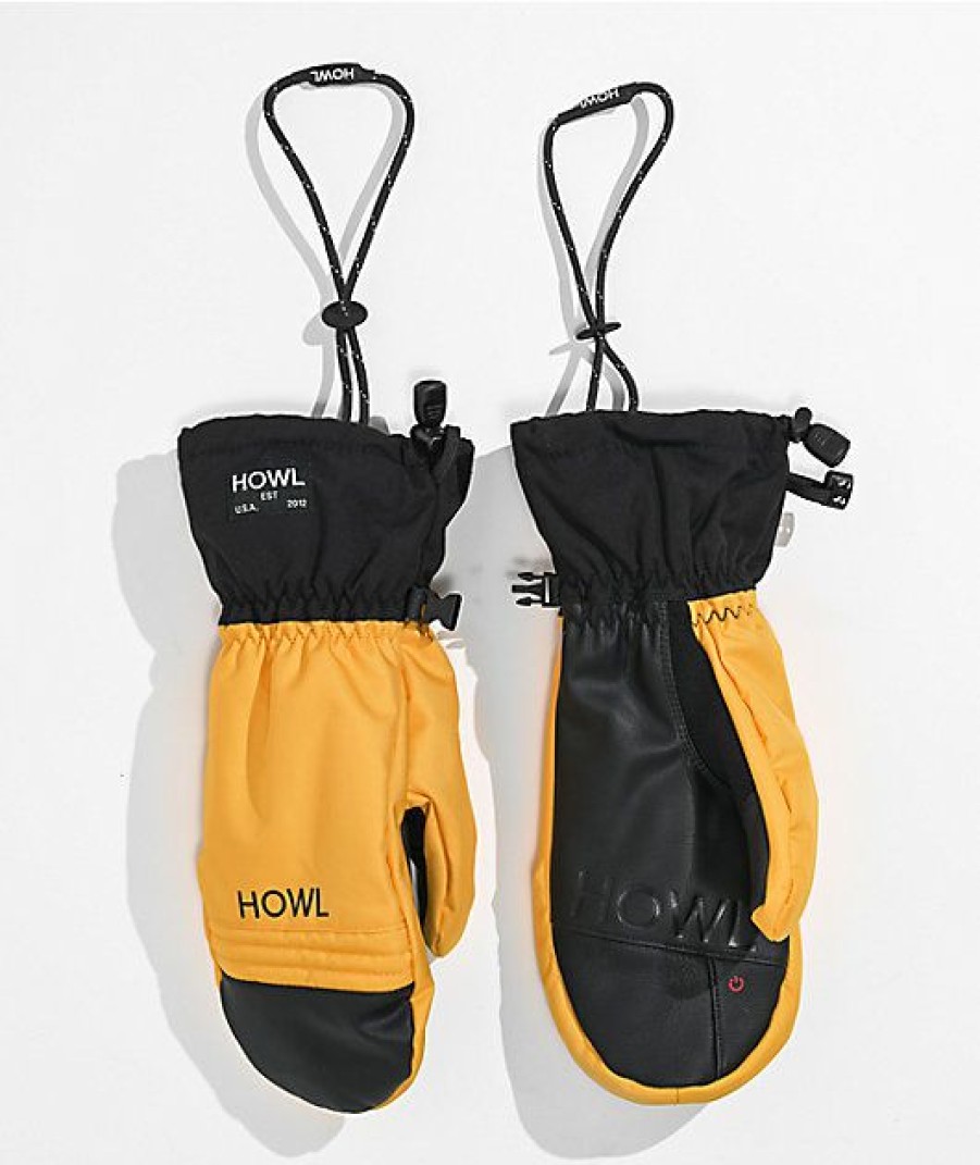 Snowboard * | Howl Team Yellow Snowboard Mitts Limit Offer