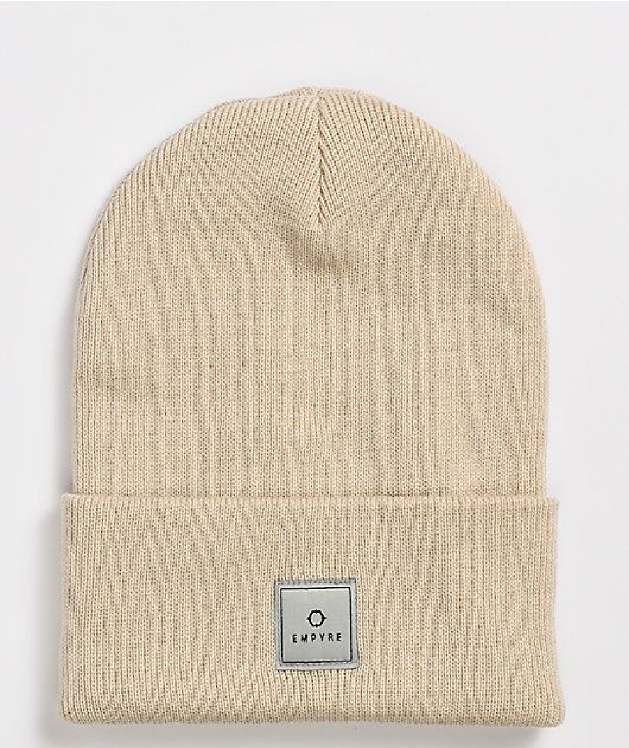 Beanies * | Empyre Drone Basic Beige Beanie Promotions