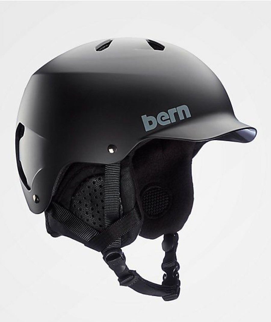 Snowboard * | Bern Watts 8-Track Black Snowboard Helmet Limit Offer