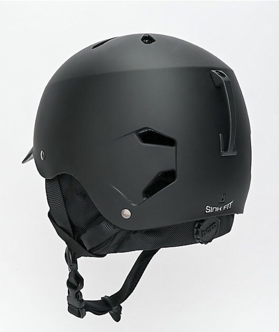 Snowboard * | Bern Watts 8-Track Black Snowboard Helmet Limit Offer