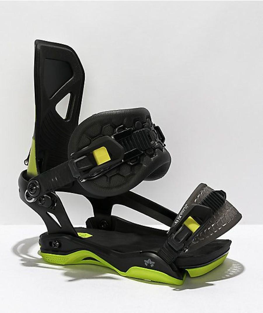 Snowboard * | Rome Vice Acid Black Snowboard Bindings 2022 Limit Offer