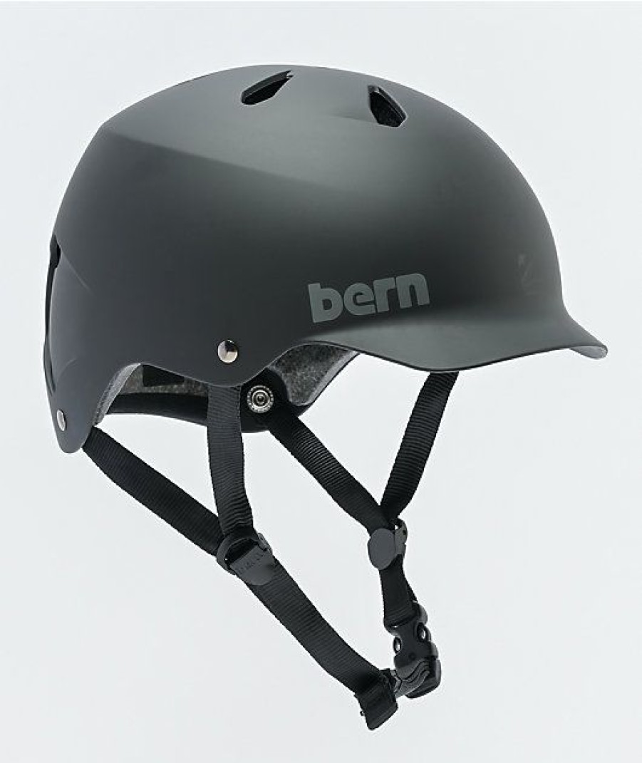 Snowboard * | Bern Watts 8Tracks Black Snowboard Helmet Limit Offer