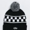 Beanies * | Vans Off The Wall Checkerboard Pom Beanie Promotions