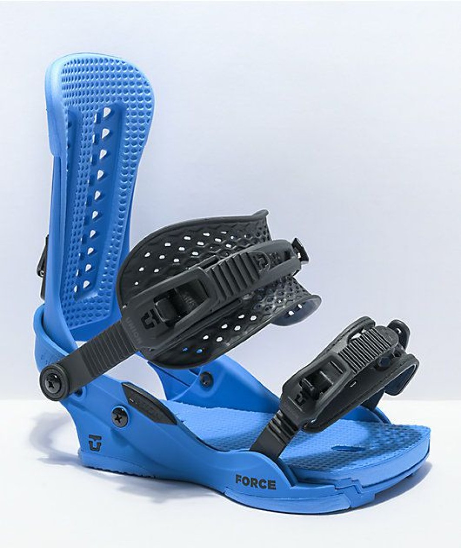 Snowboard * | Union Force Blue Snowboard Bindings 2022 Limit Offer