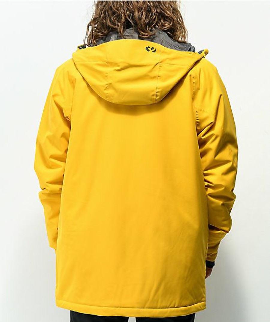 Clothing * | Thirtytwo Lashed Yellow 15K Snowboard Jacket Promotions