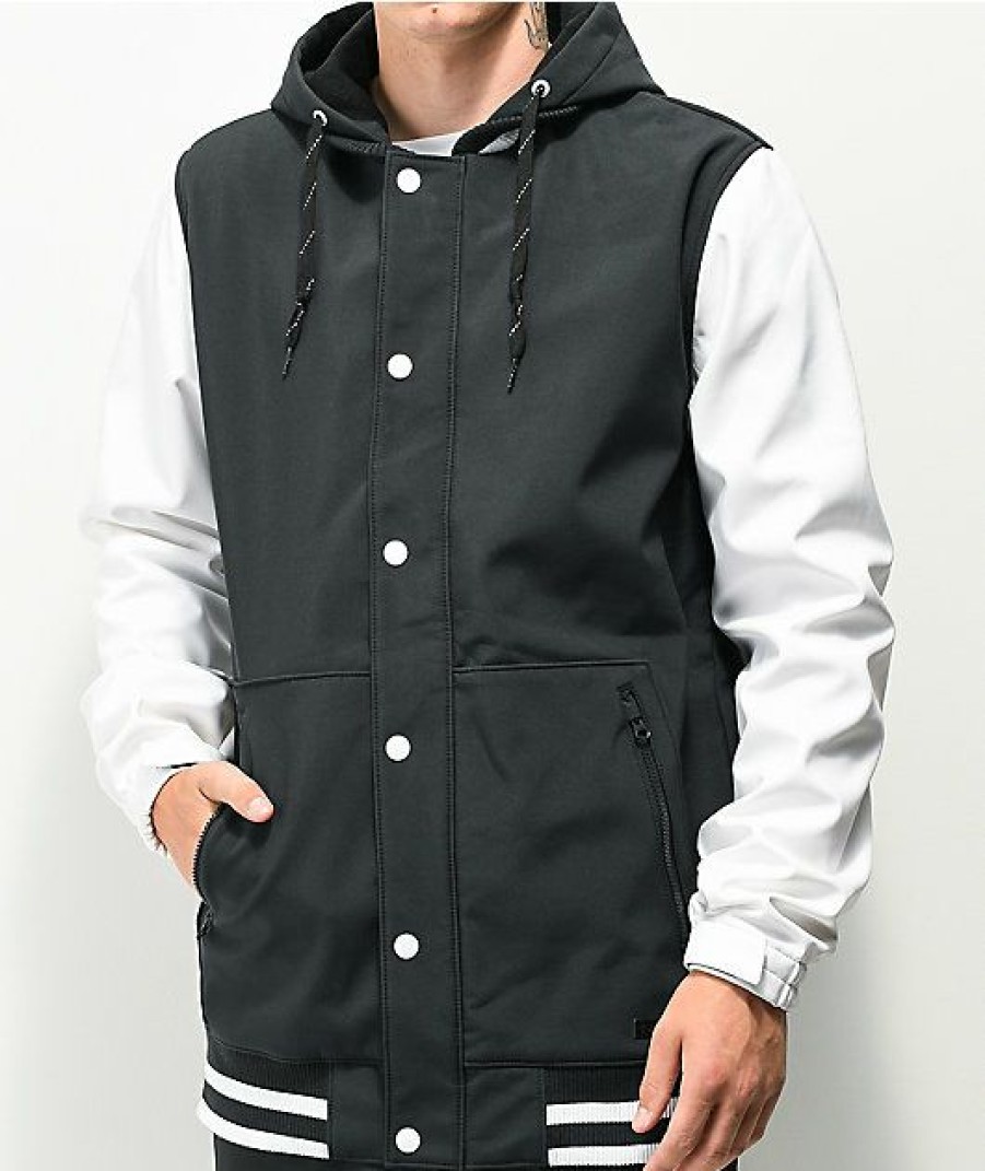 Clothing * | Empyre Lily Express Black & White 10K Snowboard Jacket Promotions