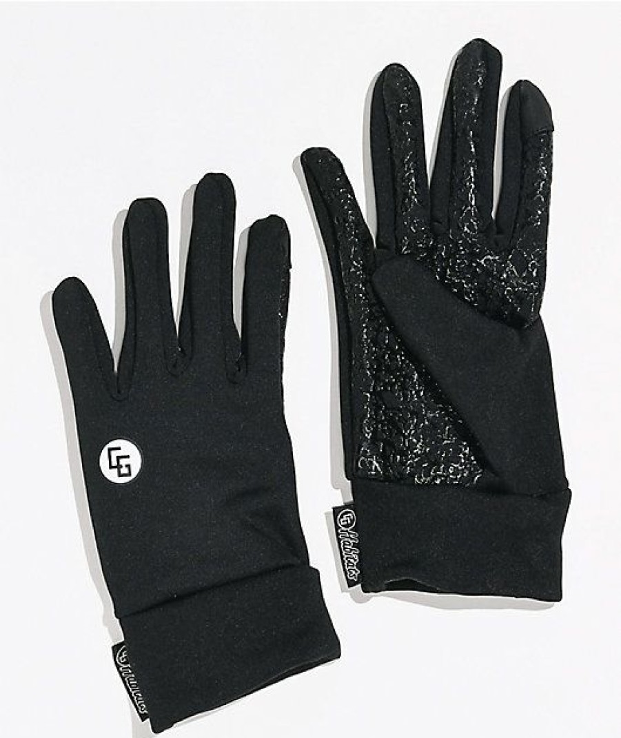 Snowboard * | Cg Habitats Street Liner Black Snowboard Gloves Limit Offer