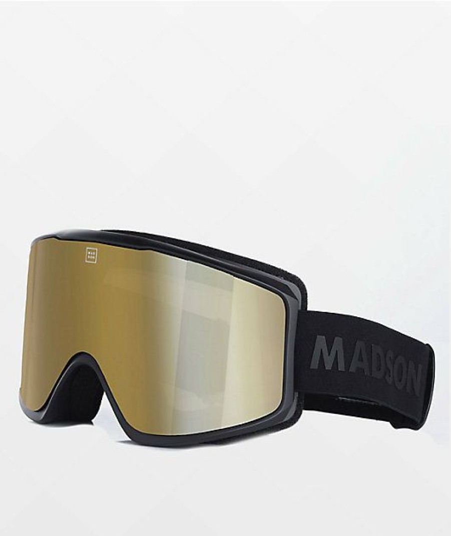 Snowboard * | Madson Magneto Gold Chrome Mirror Snowboard Goggles Limit Offer