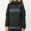 Snowboard * | Roxy Shelter Black & Irridescent Anorak 10K Snowboard Jacket Limit Offer