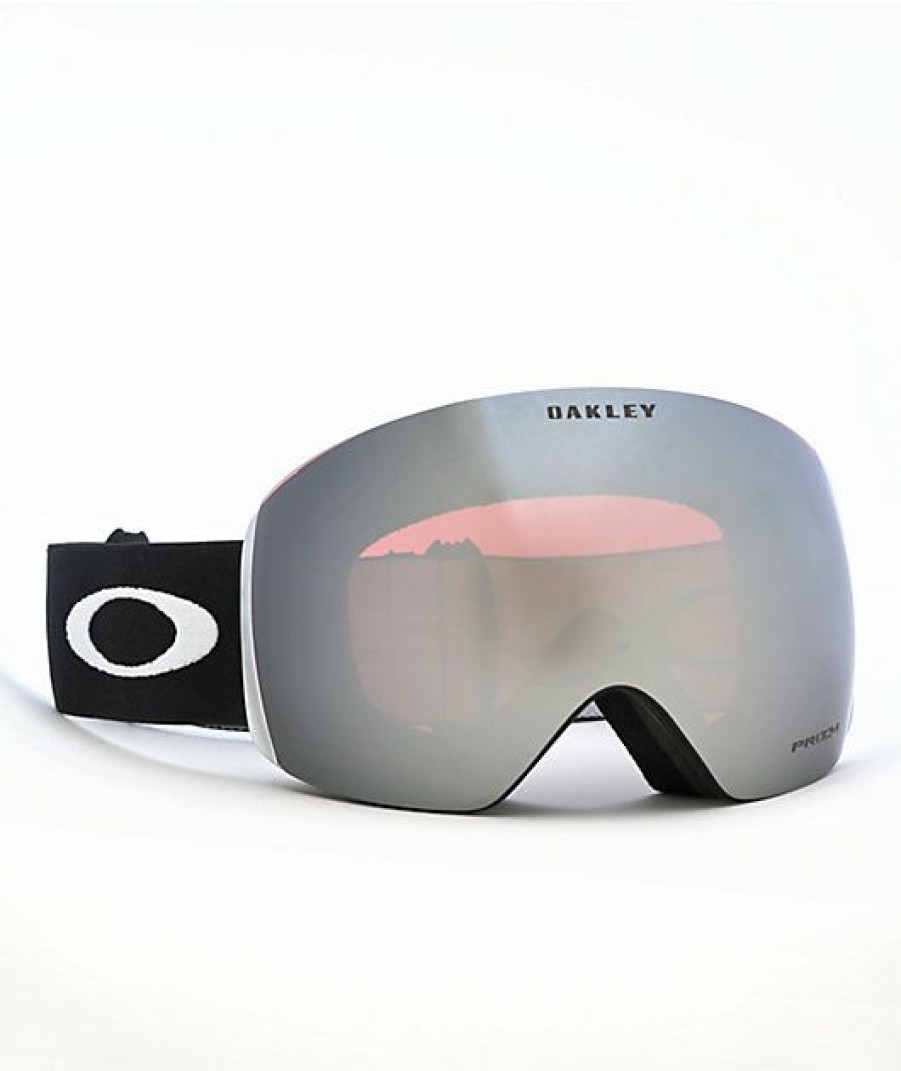 Snowboard * | Oakley Flight Deck Prizm White & Iridium Snowboard Goggles Limit Offer