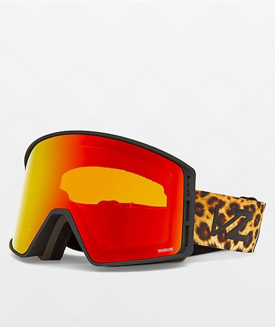 Snowboard * | Vonzipper Mach Wildlife Fire Chrome Snowboard Goggles Limit Offer