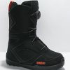 Snowboard * | Thirtytwo Kids Boa Black Snowboard Boots 2022 Limit Offer