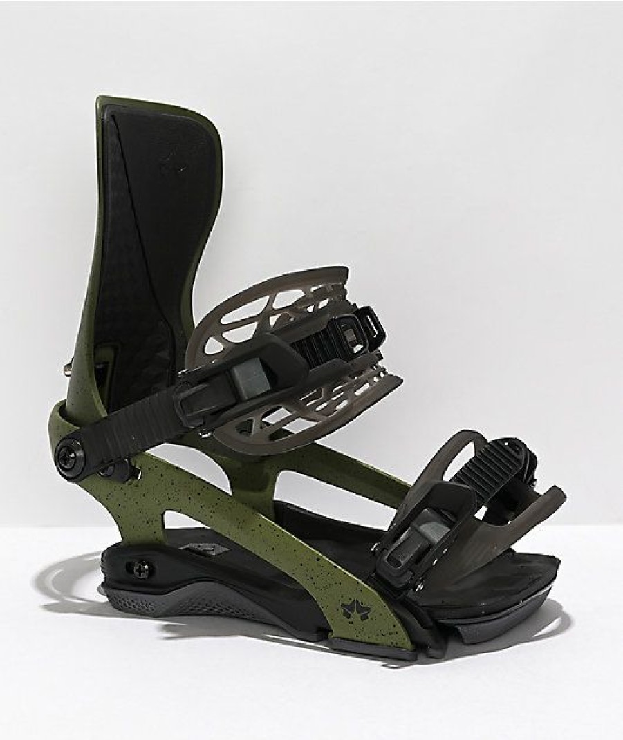 Snowboard * | Rome 390 Boss Green Snowboard Bindings 2022 Limit Offer