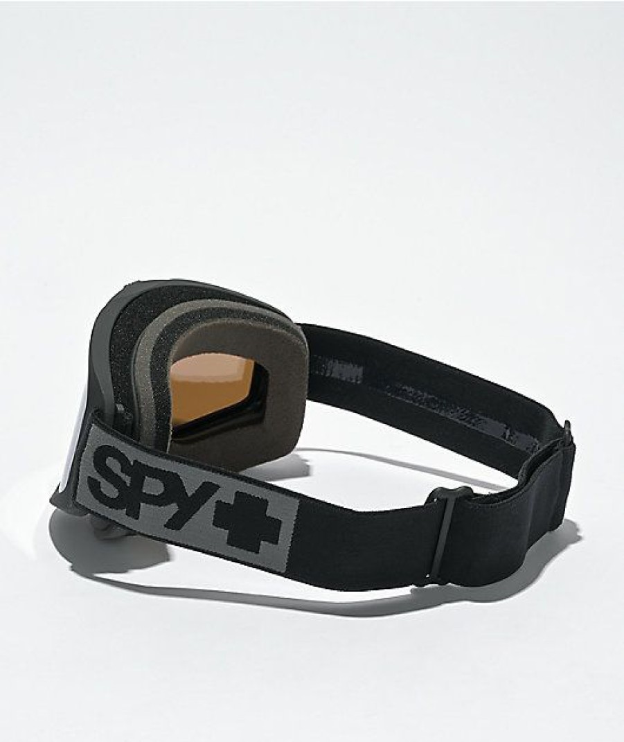 Snowboard * | Spy Woot Matte Black Bronze Silver Snowboard Goggles Limit Offer