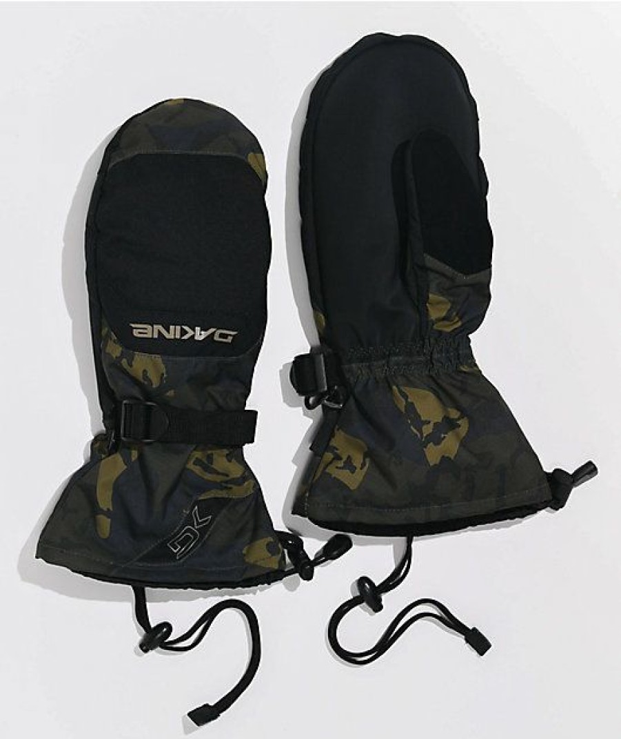 Snowboard * | Dakine Scout Camo Snowboard Mittens Limit Offer