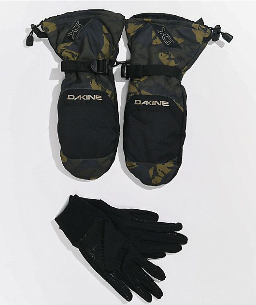 Snowboard * | Dakine Scout Camo Snowboard Mittens Limit Offer