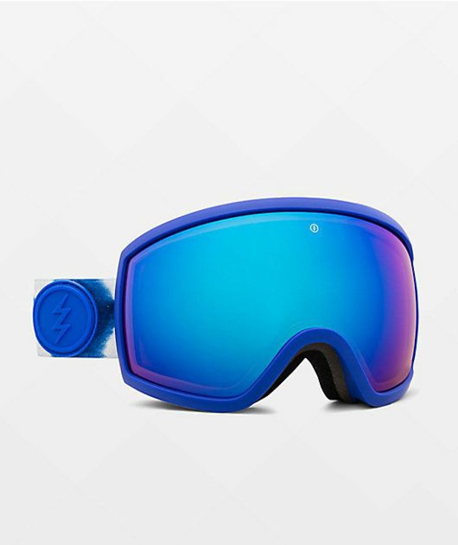 Snowboard * | Electric Eg2-T.S Batique Blue Chrome Snowboard Goggles Limit Offer