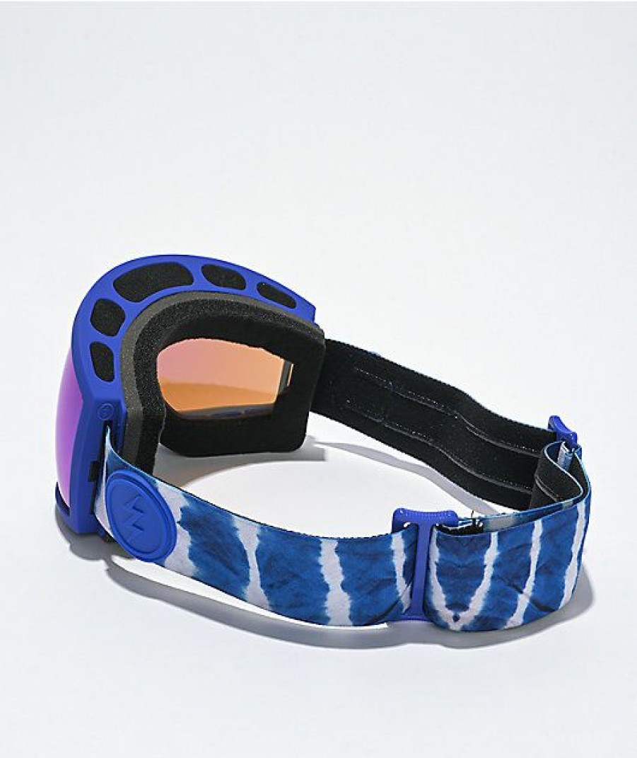 Snowboard * | Electric Eg2-T.S Batique Blue Chrome Snowboard Goggles Limit Offer