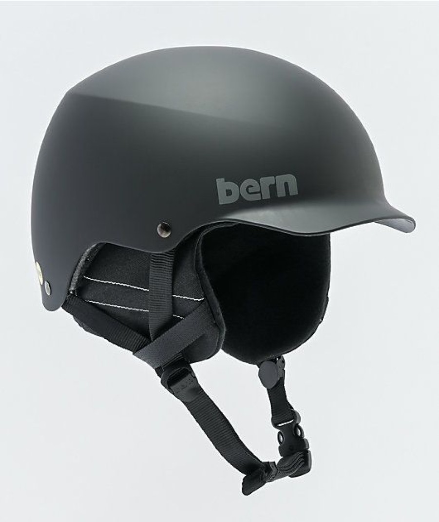 Snowboard * | Bern Baker Black Snowboard Helmet Limit Offer