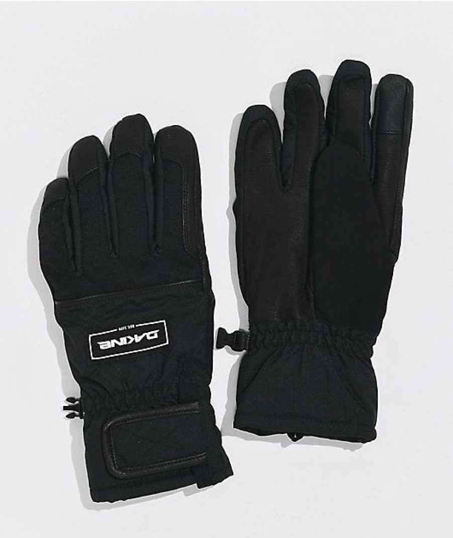 Snowboard * | Dakine Charger Black Snowboard Gloves Limit Offer