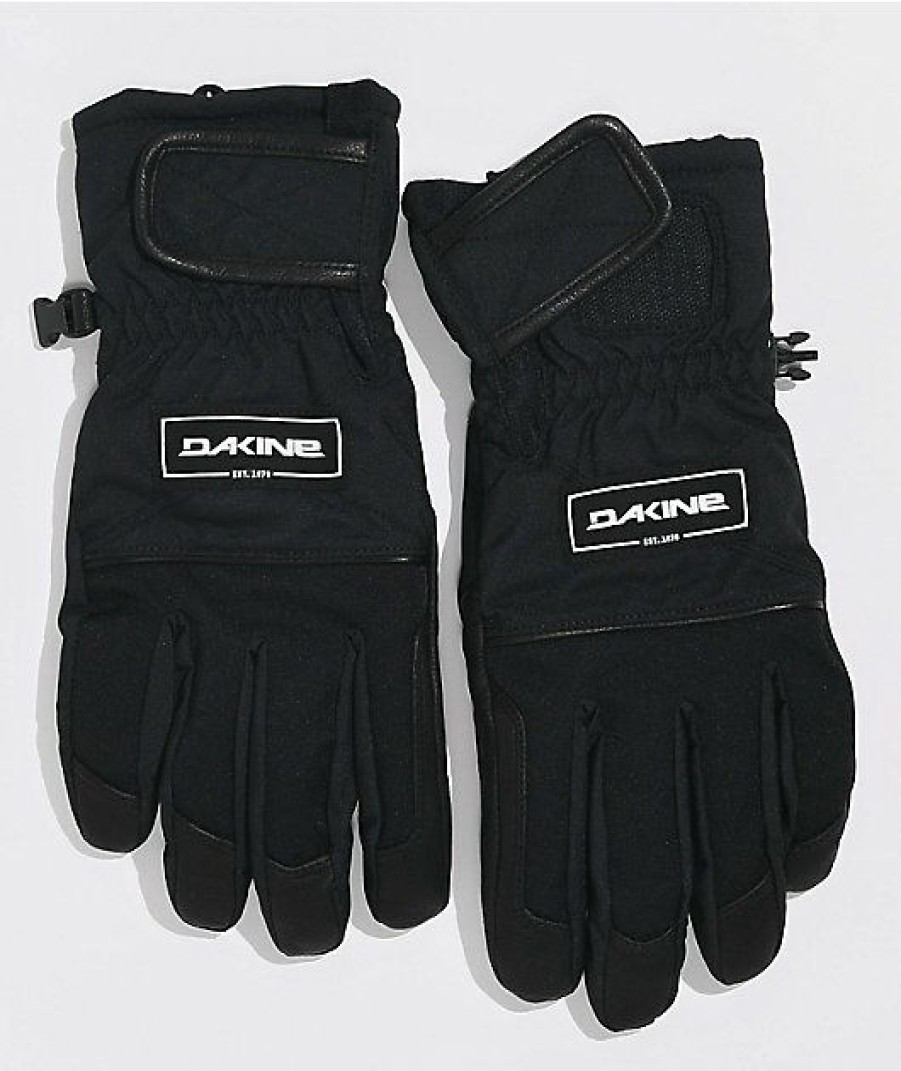 Snowboard * | Dakine Charger Black Snowboard Gloves Limit Offer