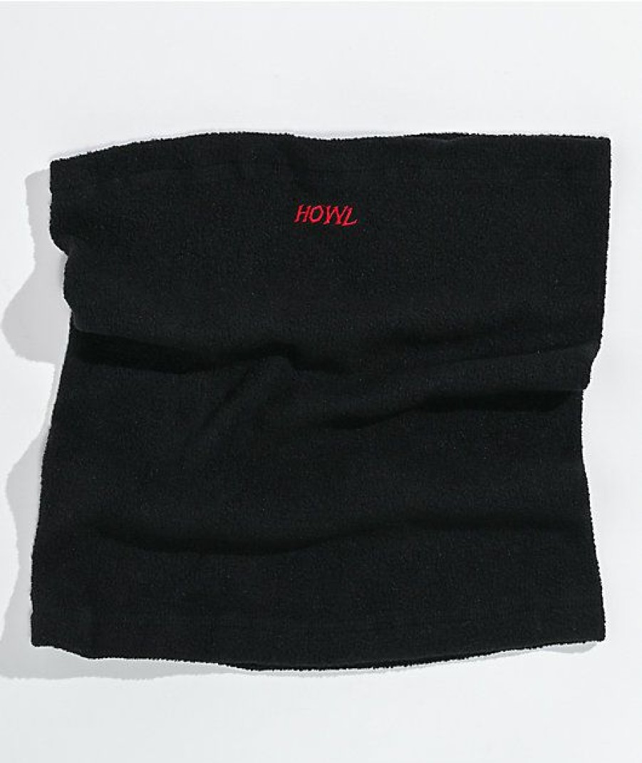 Snowboard * | Howl Black Neck Gaiter Limit Offer