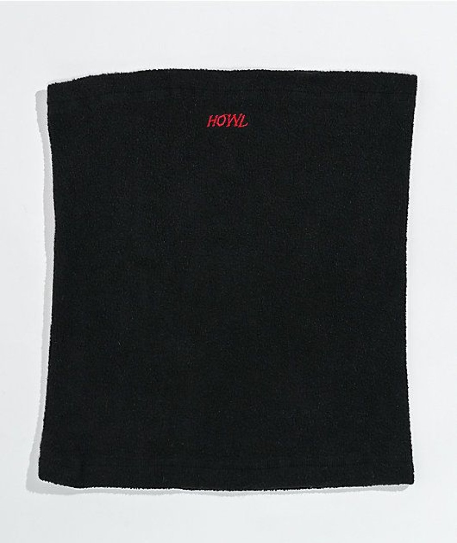 Snowboard * | Howl Black Neck Gaiter Limit Offer