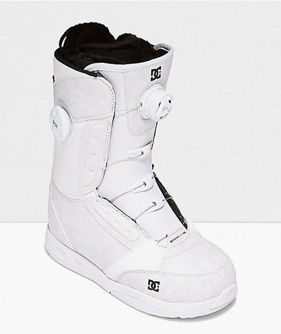 Snowboard * | Dc Lotus White Women'S Snowboard Boots 2022 Limit Offer